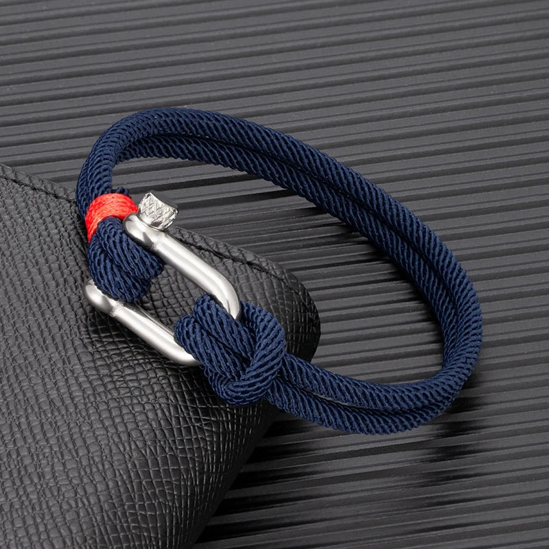 Nautical Gray Rope Bracelet