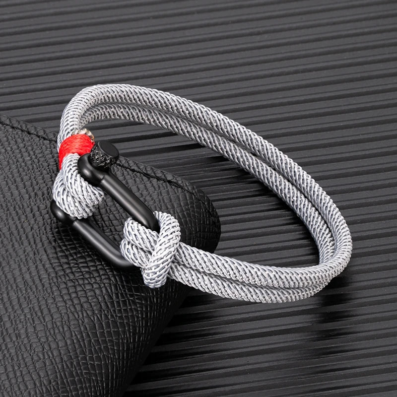 Nautical Gray Rope Bracelet